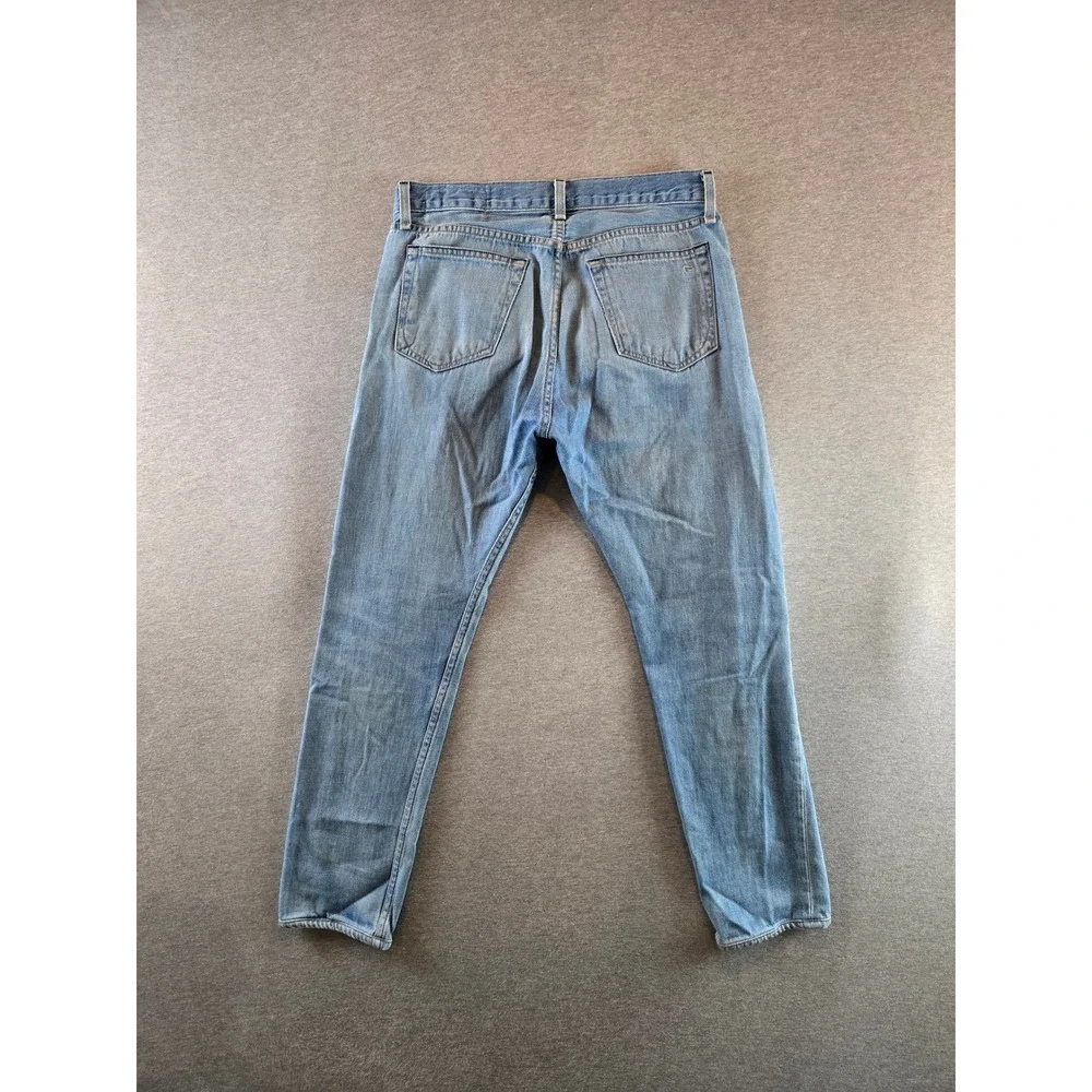 Rag & Bone Jeans Mens 31x29‎ Light Wash Fit 2 Slim Leg Button Fly Made in USA